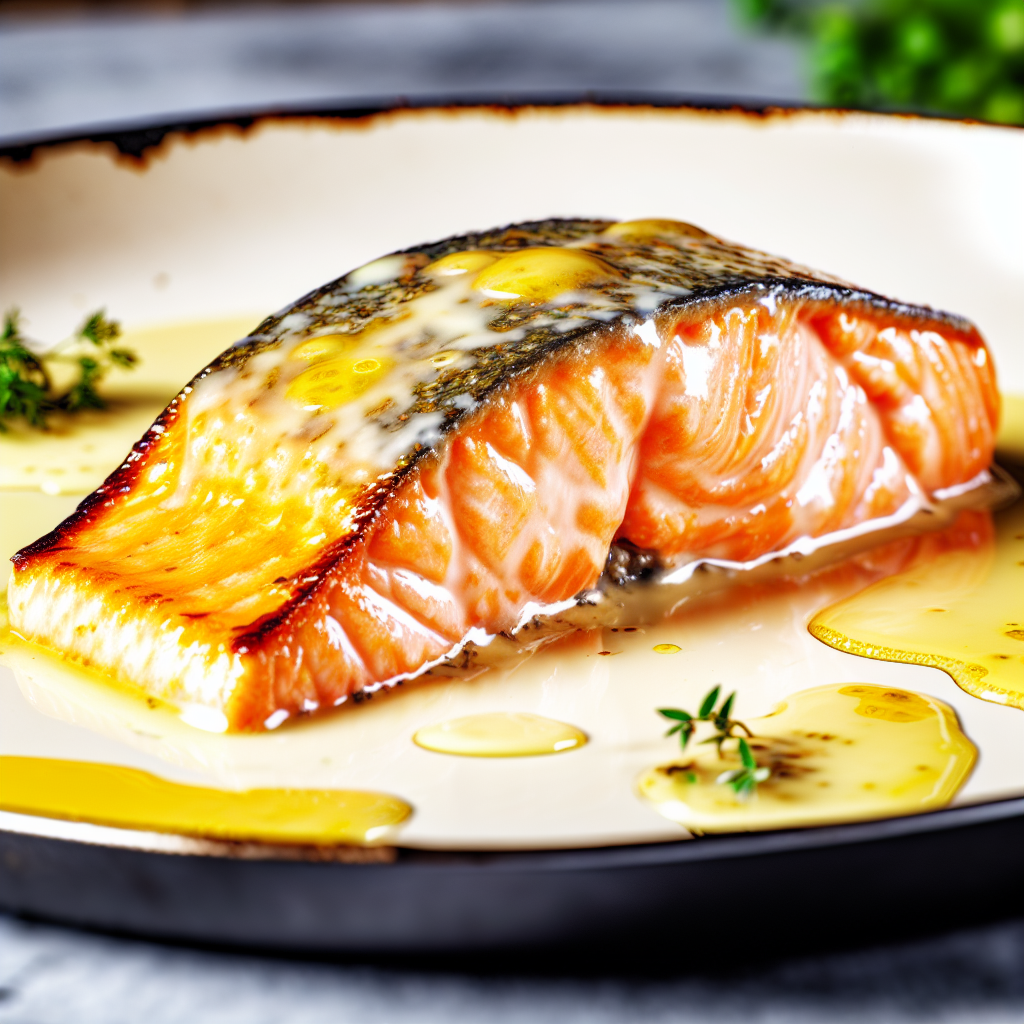 Pan-Seared Salmon with Lemon Butter and HerbsBy FreeTastyRecipes.com