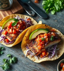 Blackened Fish Tacos: Spicy, Crispy, and Fresh